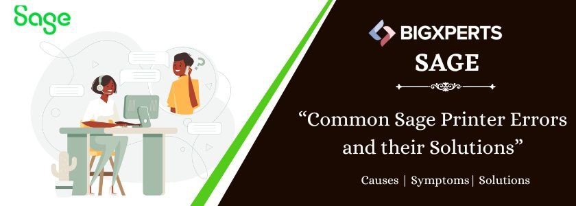 Common Sage Printer Errors and their Solutions