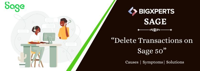 Delete Transactions in Sage 50