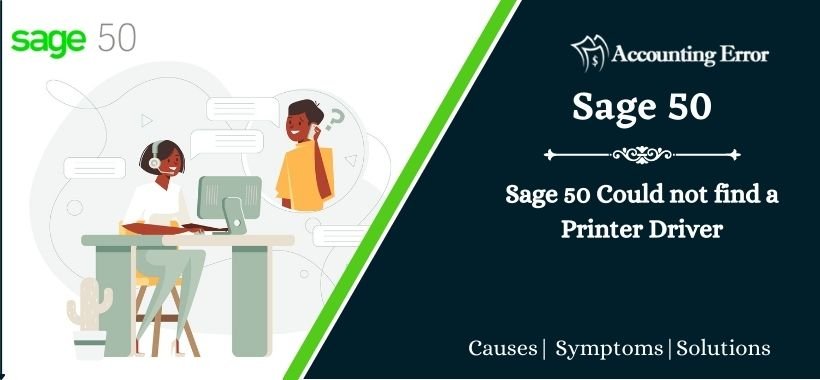 Sage 50 Could not find a Printer Driver