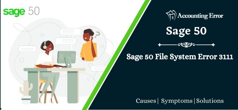 Sage 50 File System Error 3111
