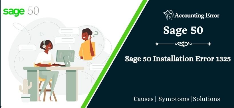 Sage 50 Installation Error 1325