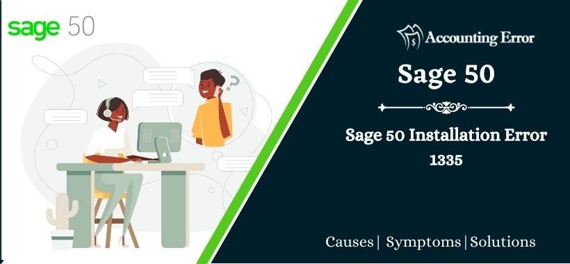 Sage 50 Installation Error 1335