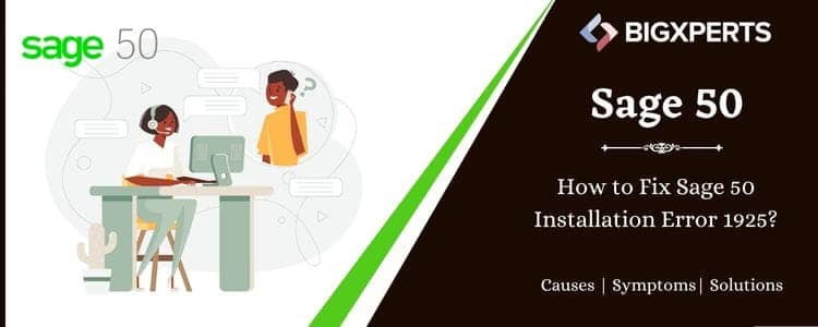 Sage 50 Installation Error 1925