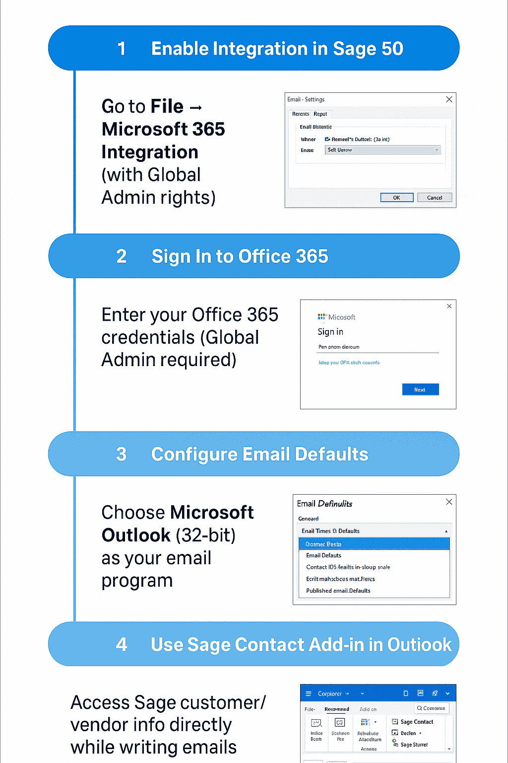 sage 50 integration with microsoft office 365