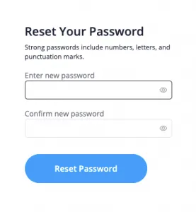 Reset The Account Password