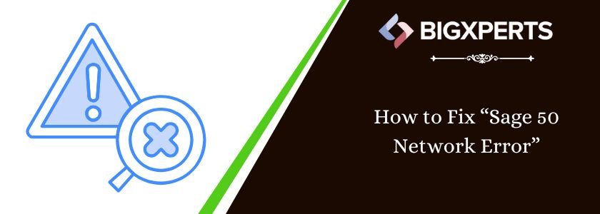 resolve network error in Sage 50