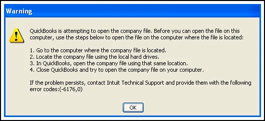 QuickBooks error 6176 0