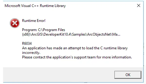 microsoft-library-c-runtime-error