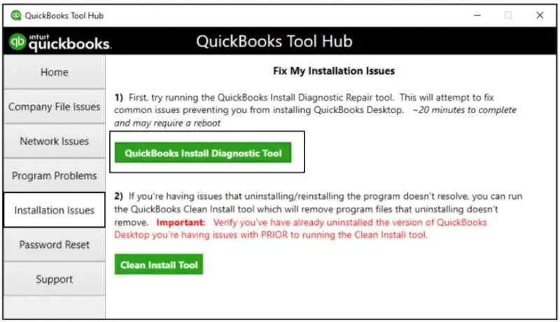 install quickbooks diagnostic tool to improve the quickbooks performance