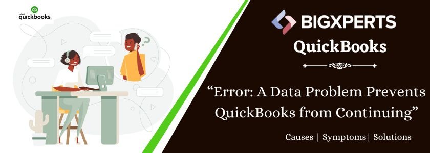 Error “A Data Problem Prevents QuickBooks from Continuing”