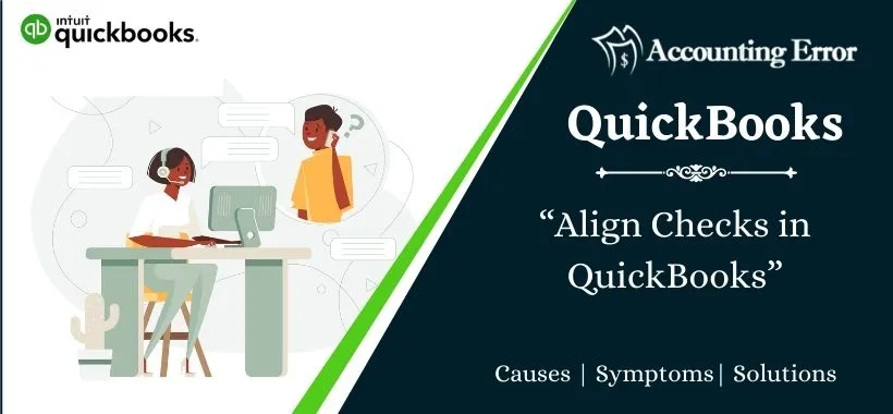 Align Checks in QuickBooks