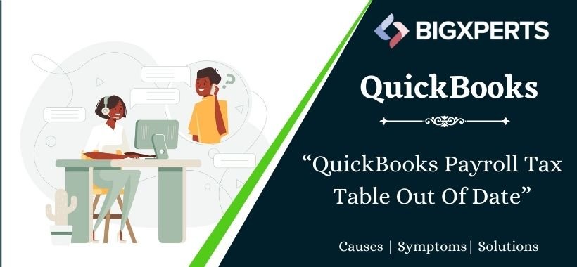 QuickBooks Payroll Tax Table Out Of Date