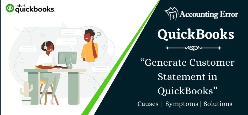 Generate Customer Statement in QuickBooks