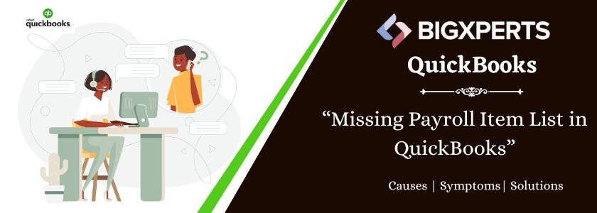 Missing Payroll Item List in QuickBooks