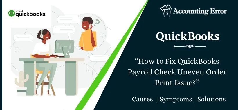 Payroll Checks Not Printed In Numerical Order