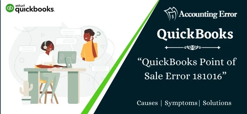 QuickBooks Point of Sale Error 181016