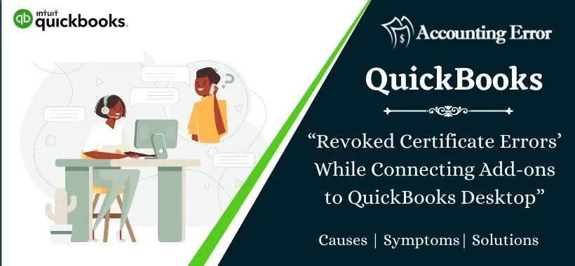 evoked Certificate Errors’ While Connecting Add-ons to QuickBooks Desktop