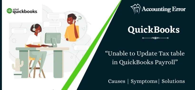 Unable to Update Tax table in QuickBooks Payroll