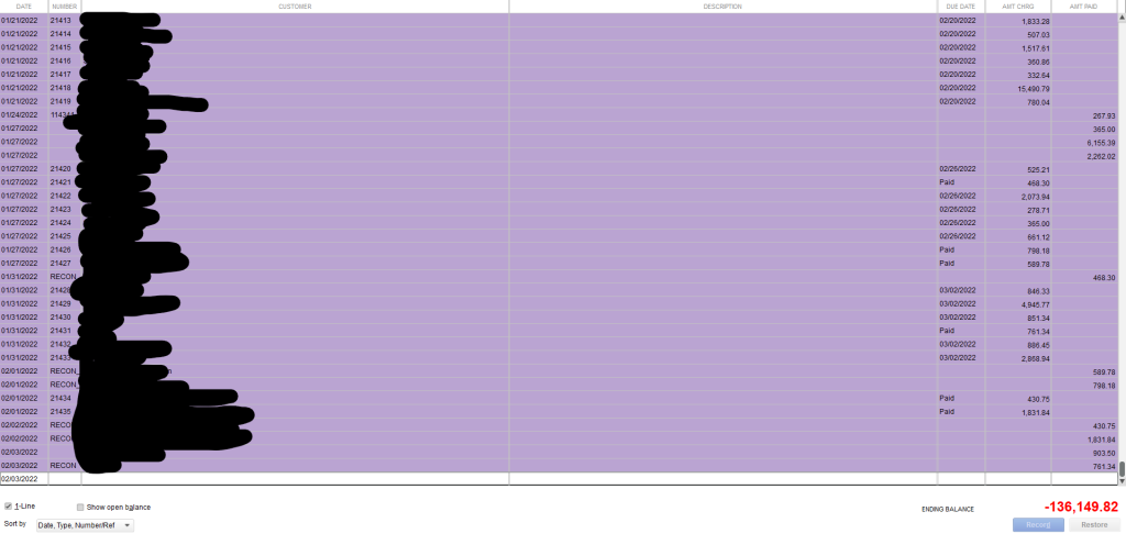 Resolving Negative Accounts Receivable
