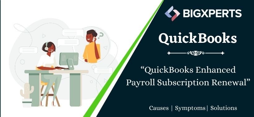 QuickBooks Enhanced Payroll Subscription Renewal