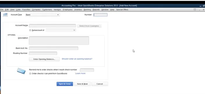 Import Chart of Accounts from Excel to QuickBooks 3