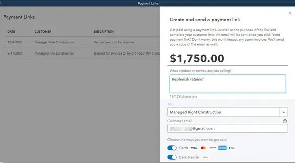 Payment links tracking (IMPROVED) Feature in QuickBooks Desktop 2023