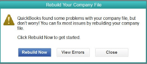 Rebuild Your Company File