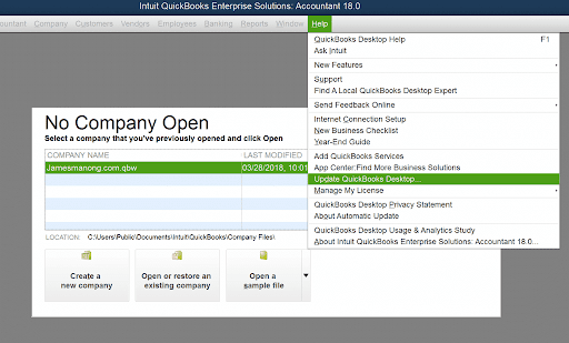 Update QuickBooks to Latest Version