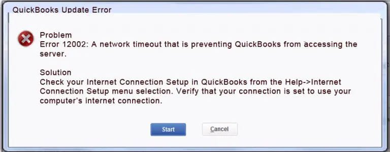 quickbooks error 12002
